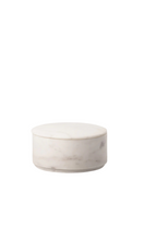 Load image into Gallery viewer, MARBLE | White Round Dish with Lid
