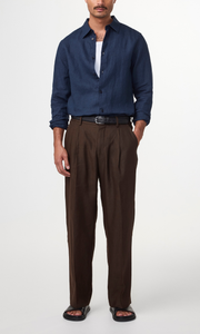 NN .07 Enzo Classic Collar Linen Shirt