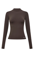 P.E. NATION Foundation Mock Neck Long Sleeve Top