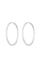 Load image into Gallery viewer, PORTER | 90&#39;s Hoops 30mm - Silver
