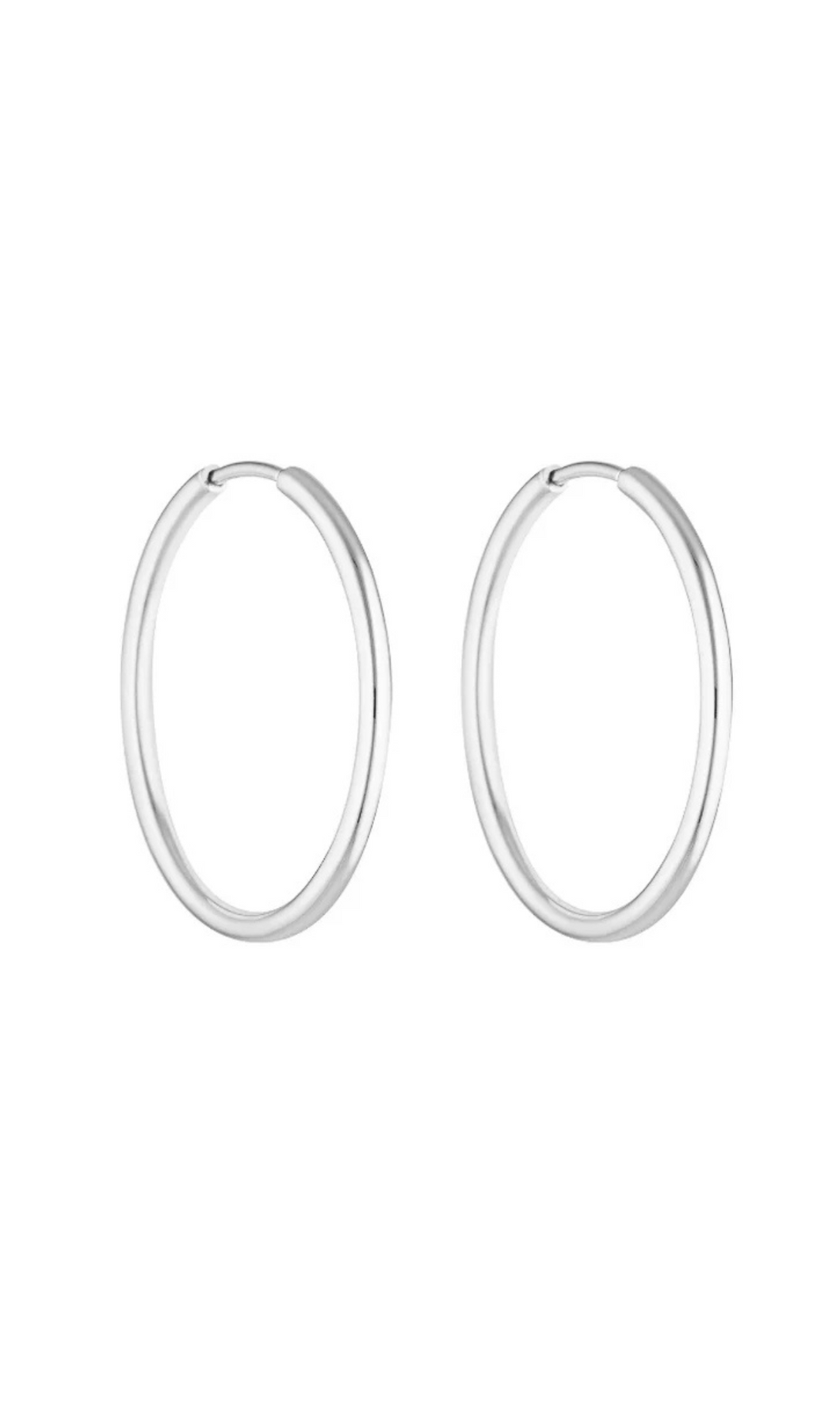 PORTER | 90's Hoops 30mm - Silver