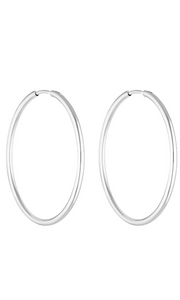 PORTER | 90's Hoops 40mm - Silver