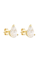Load image into Gallery viewer, PORTER Pear Studs 2ct Gold
