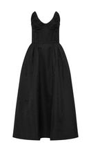 Load image into Gallery viewer, REBECCA VALLANCE Luiza Strapless Midi Dress
