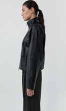 Load image into Gallery viewer, ST. AGNI Cocoon Zip Leather Jacket
