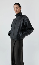 Load image into Gallery viewer, ST. AGNI Cocoon Zip Leather Jacket
