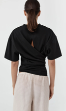 Load image into Gallery viewer, ST. AGNI Cotton Jersey Split Back Tee
