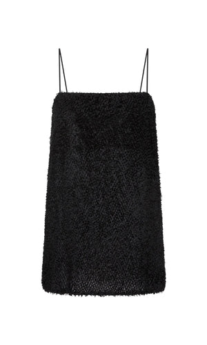 ST. AGNI Feathered Silk Cami