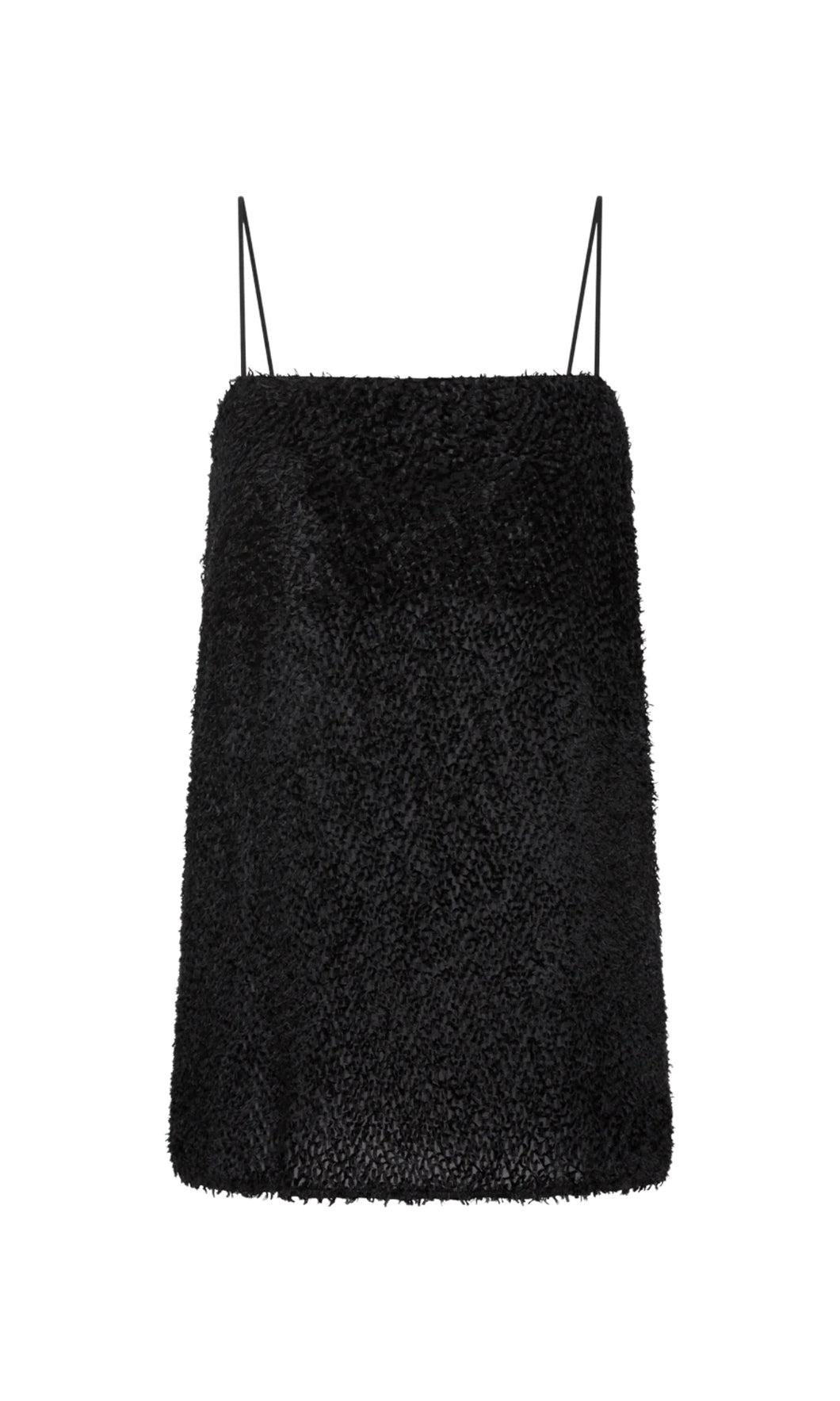 ST. AGNI Feathered Silk Cami