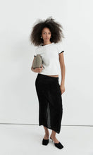 Load image into Gallery viewer, ST. AGNI Feathered Silk Skirt

