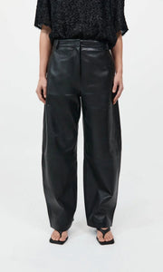 ST. AGNI Leather Balloon Pants