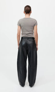 ST. AGNI Leather Balloon Pants