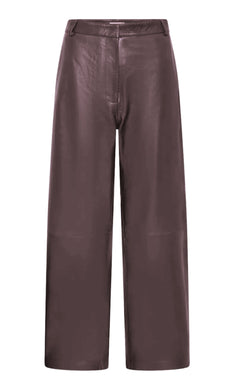 ST. AGNI Leather Balloon Pants