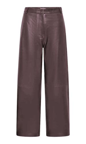 ST. AGNI Leather Balloon Pants