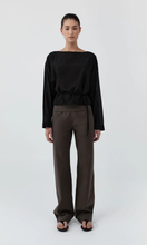 Load image into Gallery viewer, ST. AGNI Stretch Silk Bateau Top
