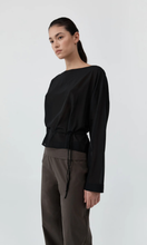 Load image into Gallery viewer, ST. AGNI Stretch Silk Bateau Top

