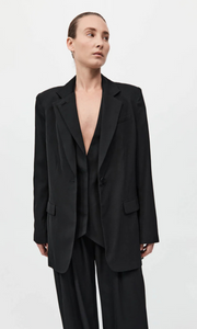 ST. AGNI Wool Double Layer Blazer