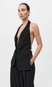 ST. AGNI | Wool Double Layer Blazer