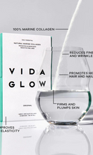 Load image into Gallery viewer, VIDA GLOW Natural Marine Collagen Powder 270g Glass Tub Original
