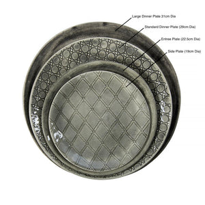 WONKI WARE | Large Dinner Plate | Black Beach Sand